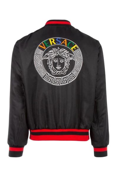 versace embroidered medusa bomber jacket|VERSACE US .